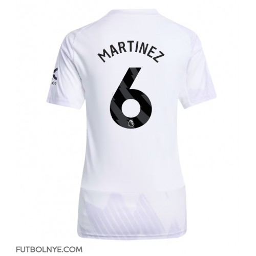 Camiseta Manchester United Lisandro Martinez #6 Visitante Equipación para mujer 2025-26 manga corta